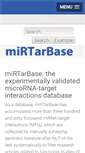 Mobile Screenshot of mirtarbase.mbc.nctu.edu.tw
